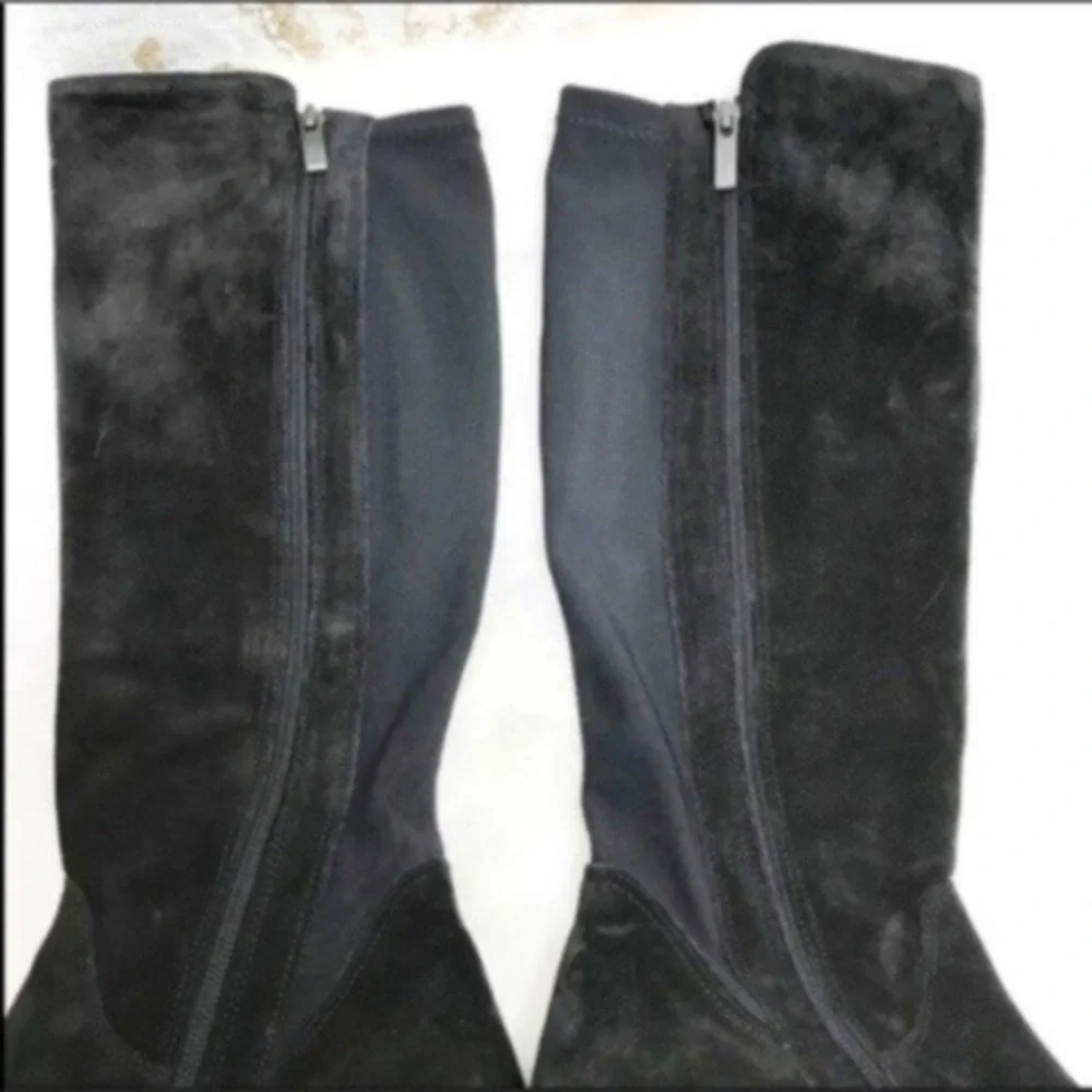 Paul Green women’s Black suede boots Size 4.5 UK 7US